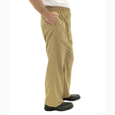Herrbyxa med resår i linningen 50790 - beige, Large