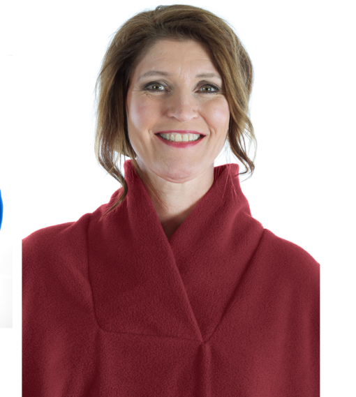 Fleece cape med sjalkrage och kort rygg 7387 - Bild 9