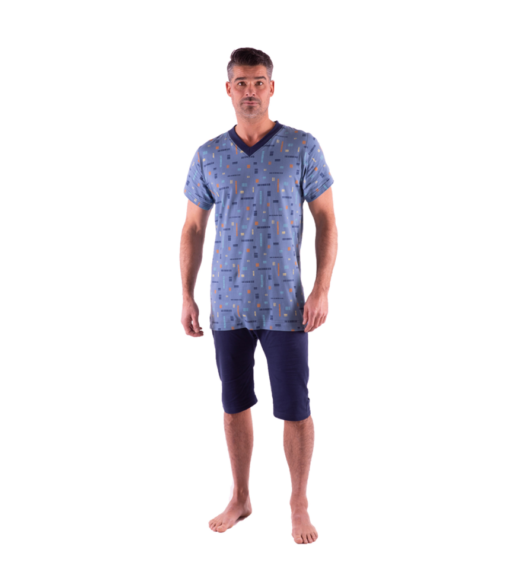 Herroverall pyjamas med dragkedja i ryggen 1055 - Bild 2