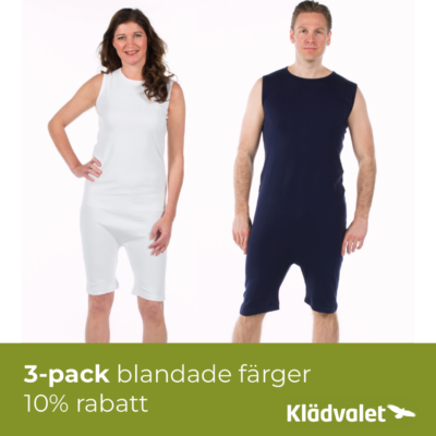 Overall Unisex utan ärm med dragkedja i gren och rygg 3 2050