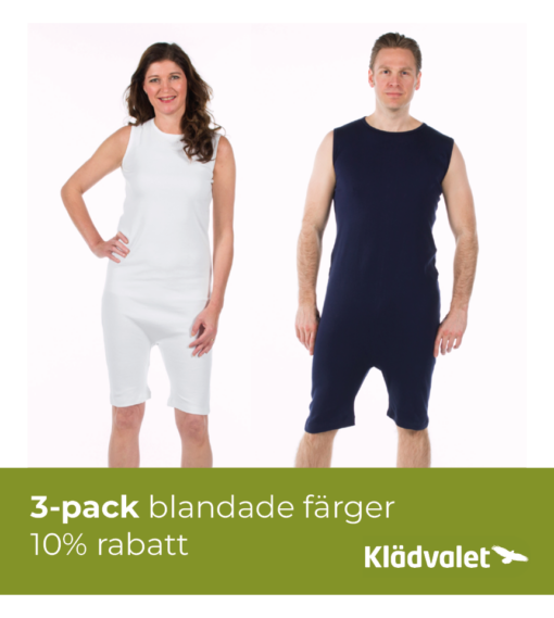 Overall Unisex utan ärm med dragkedja i gren och rygg 3 2050