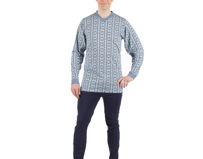 Overall pyjamas med dragkedja i gren och rygg 1091