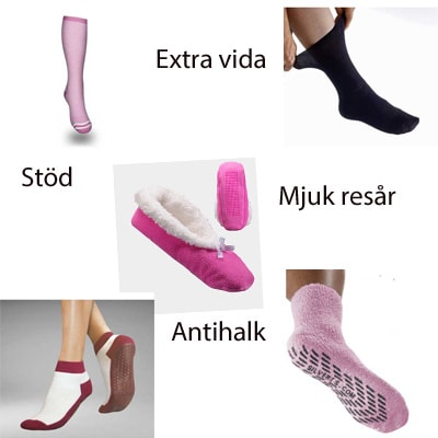 Fötter -strumpor, sockar, tofflor, skor