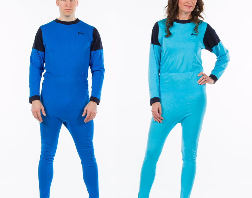 Nattdräkt med fot Unisex dragkedja i rygg 1035