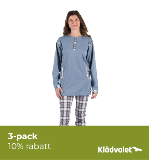 3-pack 10% Rabatt Overall body med dragkedja i rygg 1080-3