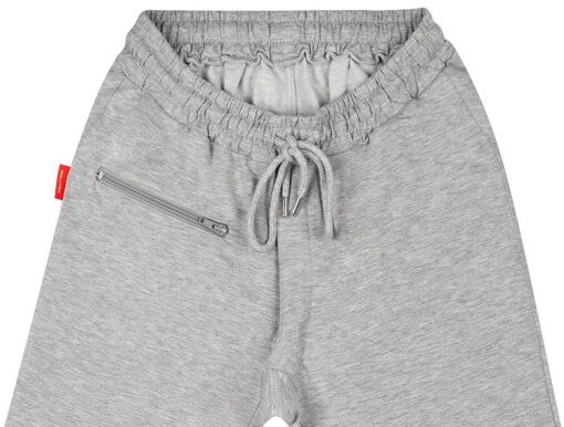 Närbild nr 2 shorts med högre grenlängd bak grå 655006