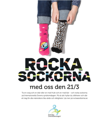 Rocka sockorna downs syndrom 21mars