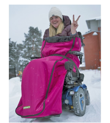Anna åkpåse benskydd rosa