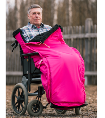 rosa cerise åkpåse benskydd