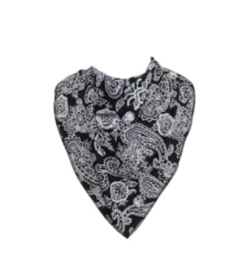 bib saliv skydd svart paisley storlek 4