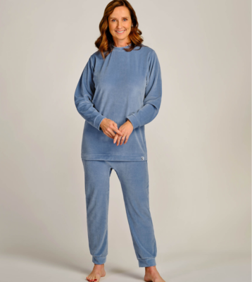 1085 velvet sammet body ser ut som delad dragkedja rygg blå