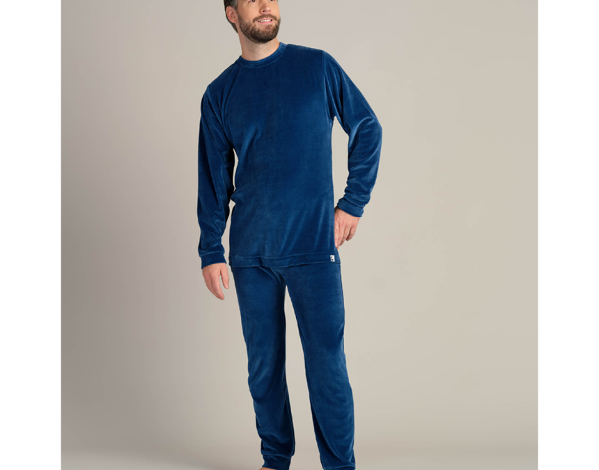 Overall i velour med dragkedja i rygg herr 1095