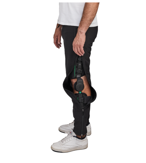Solingen Byxa Stretch Unisex Svarta dragkedjor benen