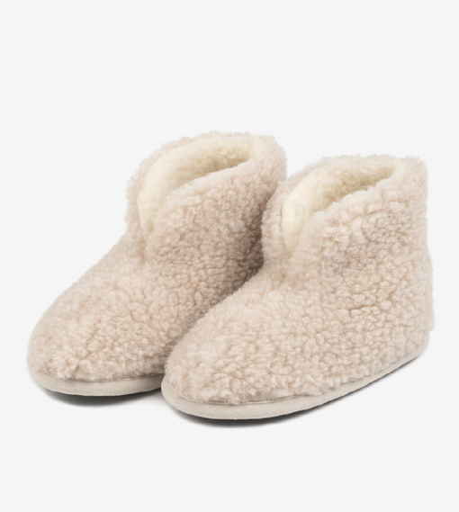 tofflor merino hög ull nut
